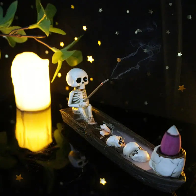Sailor Skeleton Incense Burner | Creative Resin Design