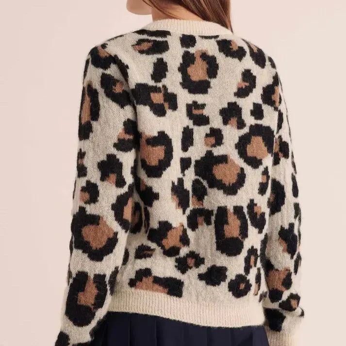 Ulysses Women's Cardigan | Bold Leopard Print, Soft Knit, Relaxed Fit