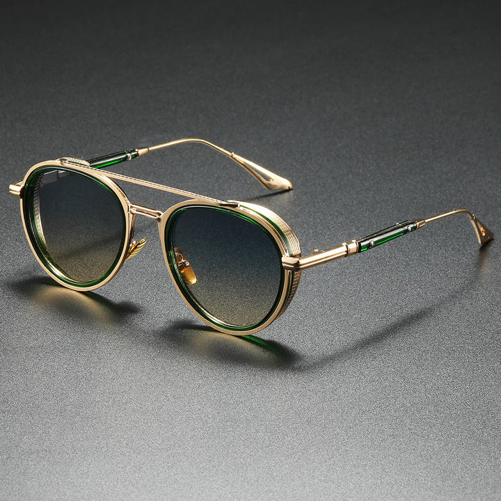 Ava Women's 80s Sunglasses | Lightweight Alloy Frame, Round Shape