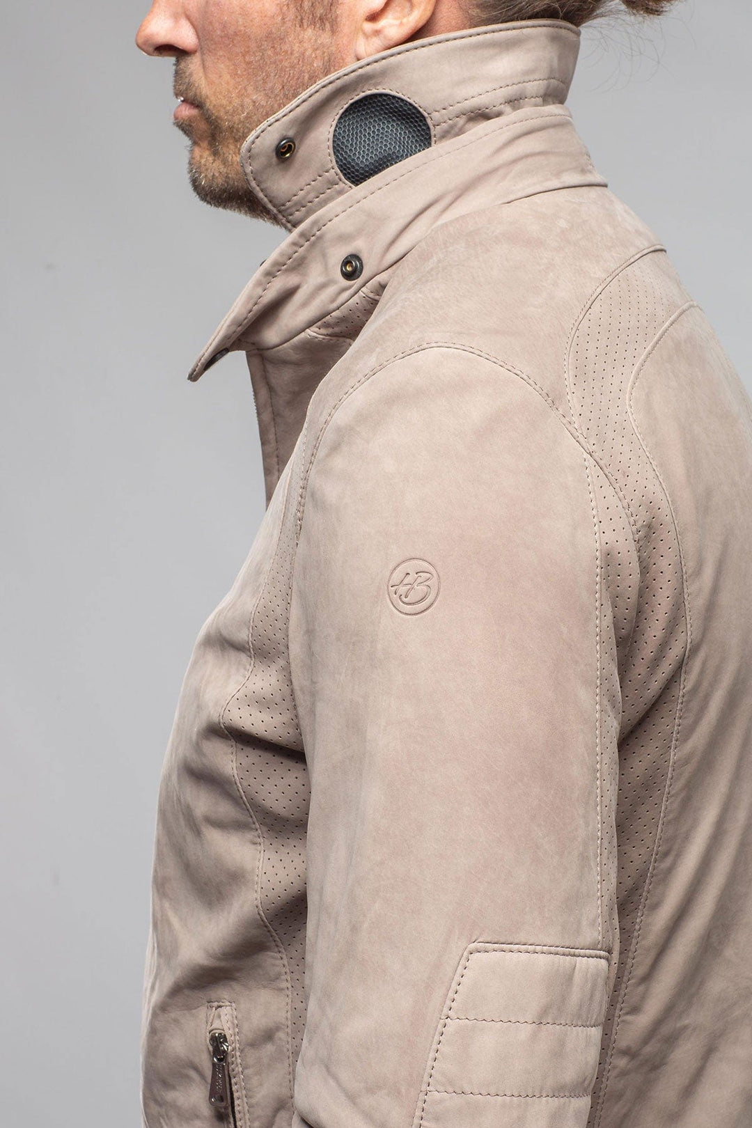 San Remo Race Jacket In Grey Sand